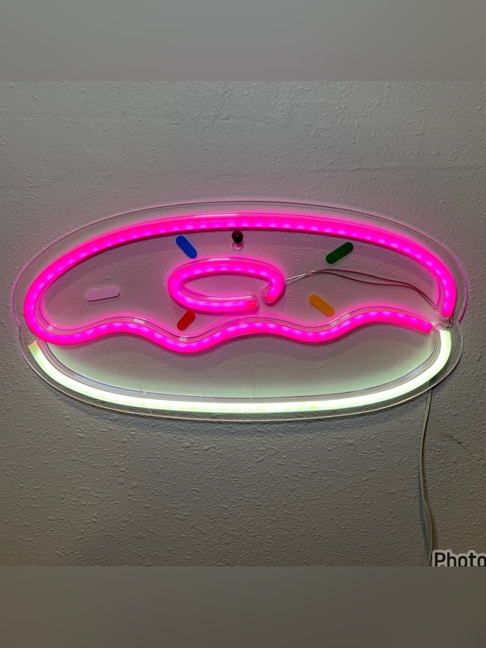 DONUT NEON SIGN WALL ART DECOR LED SIGN USB